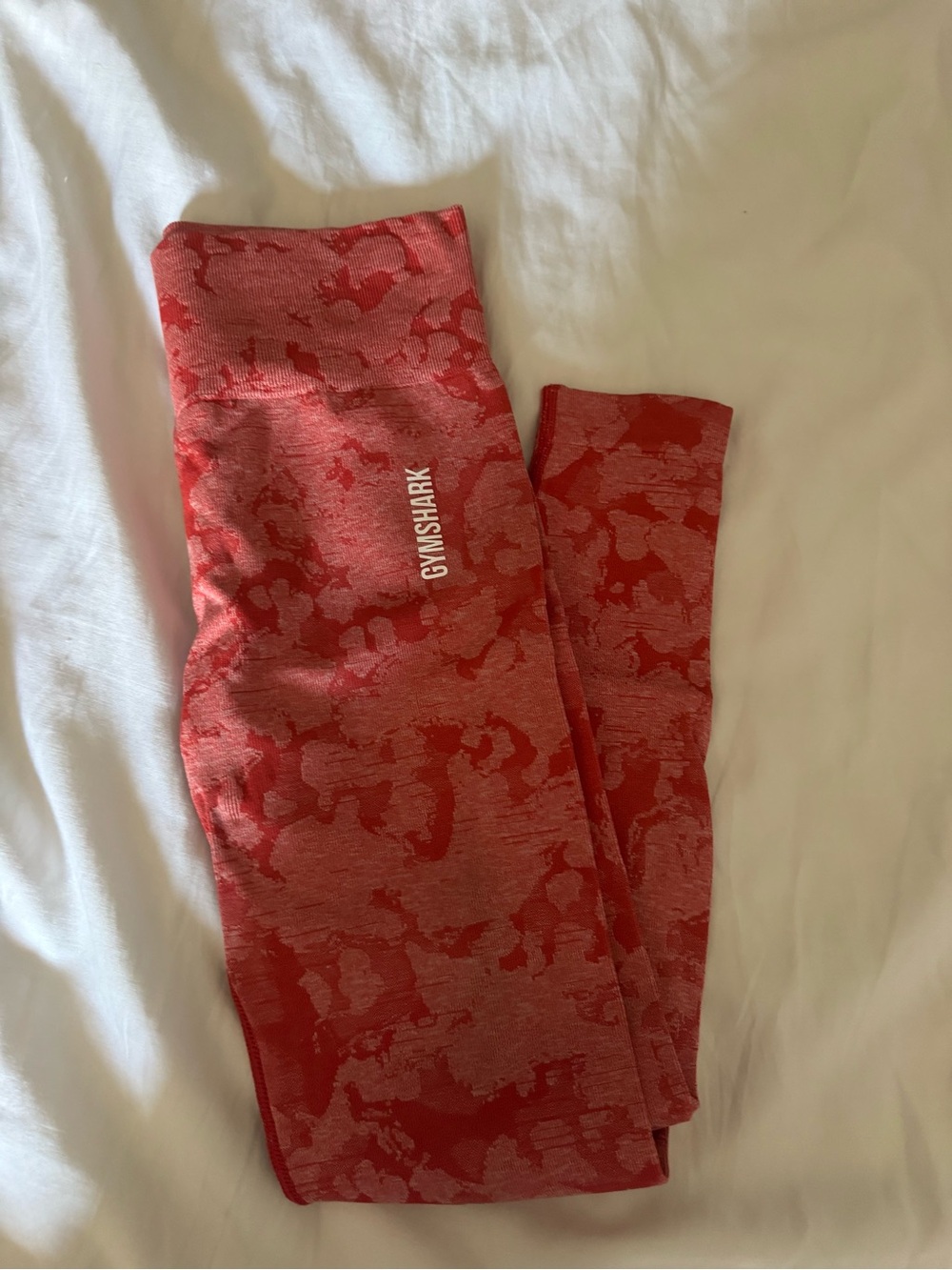 Gymshark red camo leggings